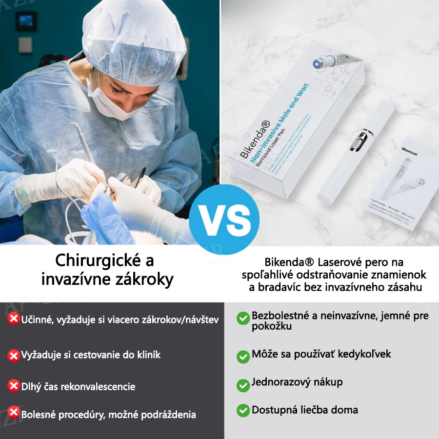 🎉 50 % zľava len na obmedzený čas! Bikenda® Neinvazívne laserové pero Bezbolestné odstránenie znamienok, bradavíc a škvŕn priamo u vás doma! 💕ie znamienok, bradavíc a škvŕn priamo u vás doma! 💕