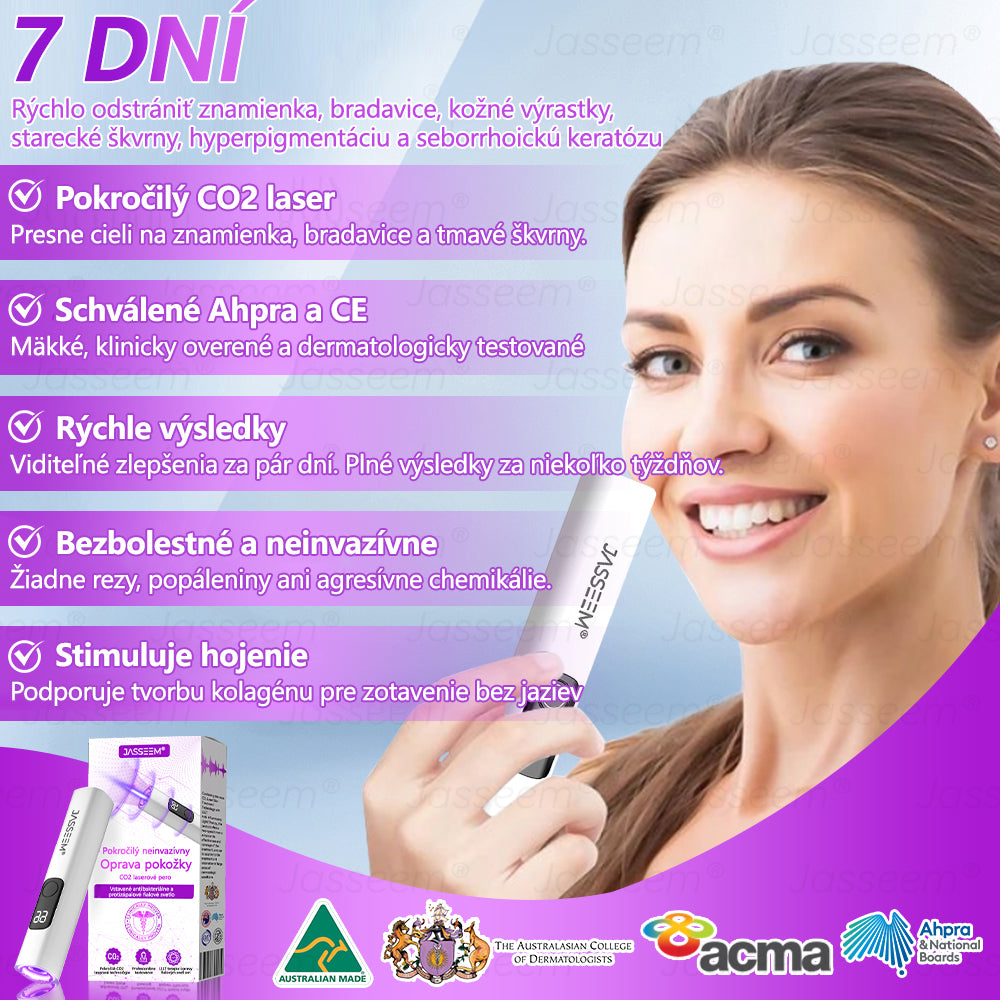 𝐉𝐚𝐬𝐬𝐞𝐞𝐦® ✅Pokročilé neinvazívne CO₂ laserové pero na opravu pokožky 💕 (Jemne odstraňuje bradavice, materské znamienka, starecké škvrny a kožné výrastky – bez bolesti, bez starostí!)