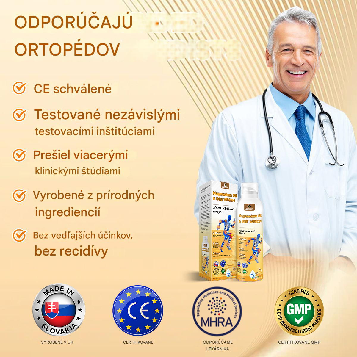 Ourlyard™🔥🐡 magnéziový olej a včelí jed v spreji na hojenie kĺbov👨⚕️Vyliečte bolesti kĺbov len za 4 týždne, bez efektu odrazu