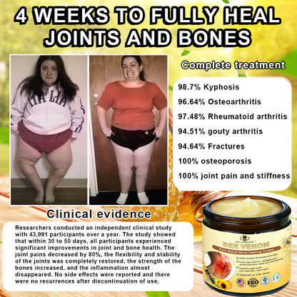 ArthroFree™ Krém na bolesti kĺbov s včelím jedom na hojenie kostí(🐝špeciálne pre starších dospelých a odporúča AAOS)